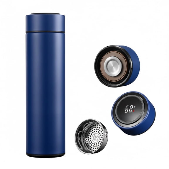 16.9 Oz 316 Stainless Steel Vacuum Insulated Travel Mug with Leaf Separator