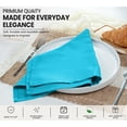 thumbnail image 5 of Ruvanti Cloth Napkins set of 12, 18x18 Inches Napkins Cloth Washable, Soft, Durable, Absorbent, Cotton Blend. Table Dinner Napkins Cloth for Hotel, Wedding Event, Parties - Sky Blue, 5 of 9