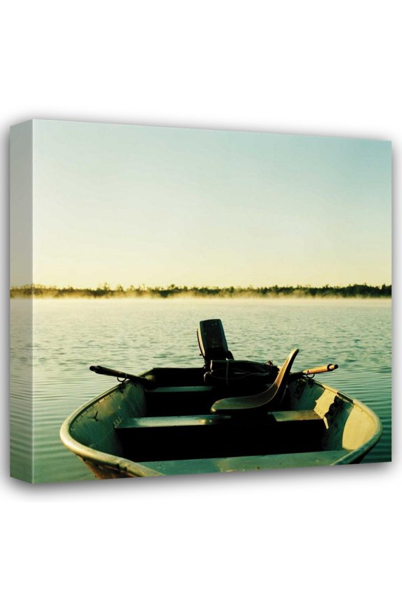 Bob Stefko 15x15 Gallery Wrapped Canvas Wall Art Titled - On Pine Lake I