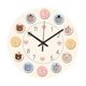 thumbnail image 3 of Reloj de pared redondo decorativo con forma de oso, sin asa, con números arábigos. 20 cm, 3 of 8
