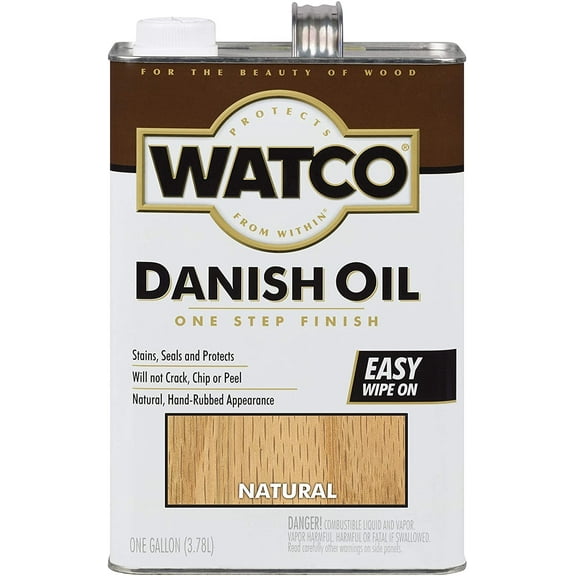 Rust-Oleum Watco Danish Oil Wood Finish - Natural Oil Finish - 1 Gal