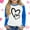 Blue, variant on ITSAME Long Sleeve Shirts For Girls, Heart Graphic Crewneck Casual Comfortable Pullover Top Pink 12-13T