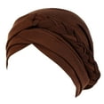 thumbnail image 2 of Aocisk Tied Headwrap Braid Head Wrap Cap for Women Ethnic Style Baseball Hat Coffee One Size, 2 of 4