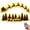 ⭐ Reindeer Sleigh + Forest, variant on Reindeer that Glow, Press on Reindeer light Wooden Reindeer Sleigh Wall Decor Light with Drahtlose Fernbedienung