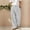 Gray, variant on WIZUTIZ Men's Linen Pleated Suit Pants Casual Zipper Wide Leg Pants Trendy Loose Fit Comfy Dress Trousers with Multi Pockets