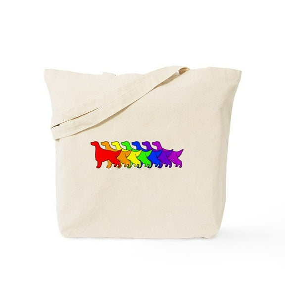 CafePress - Rainbow Irish Setter Tote Bag - Unisex Canvas Tote Bag, Beige, 1-Piece