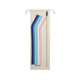 thumbnail image 1 of Shisuyan Multi Colored Foldable Silicone Straw 1Set Ideal For Travel And Hot Drinks, 1 of 8