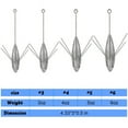 thumbnail image 6 of Dr.Fish 2pcs Sputnik Sinker Weights 3 oz for Saltwater Surf Fishing Spider Weights, 6 of 7