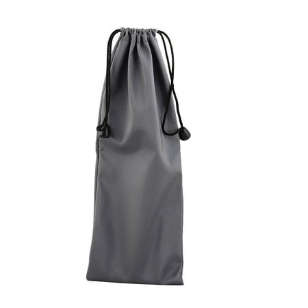 Handheld Bag - PE Drawstring Closure Handheld Monopod Storage Bag Pouch Holder Gray 27cm x 10cm
