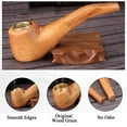 WOVTE Tobacco Pipe, Wooden Smoking Pipe Beginner Pipe Classic Shape