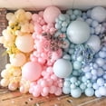 thumbnail image 2 of Kit de arco de guirnalda de Globos de macarrón cromado, globo blanco y rosa de 5-36 pulgadas para Baby Shower, boda, fiesta de cumpleaños, 2-30 piezas, 2 of 4