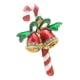 thumbnail image 3 of Lindo Bastón Bell Papá Noel Navidad Broche Solapa Boutonniere Pin, 3 of 6