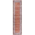 thumbnail image 1 of Tapis Oriental Turc Orange à Motifs Géométriques Usés Partout, 1 of 5
