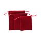 thumbnail image 3 of 3x bolsas de almacenamiento de bolsas de joyería, bolsa de embalaje reutilizable, bolsas de maquillaje cosmética livianas favor rojo, 3 of 8