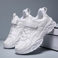 thumbnail image 4 of Modisza Toddler Shoes Boys Girls Walking Sneakers Athletic Tennis School Shoe Kids Casual Non Slip Running Sneaker for Outdoor White Size 2, 4 of 6