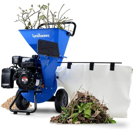 UPC: 6943940761058 | Landworks Wood Chipper  Shredder  & Mulcher – 7HP 212CC Gas Engine 3  Max Branch Diameter