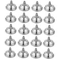 thumbnail image 3 of Colaxi 20Pcs Desk Mini Flag Holder Small Flag Base 5.5x3.5cm Accessory Top 6mm for Living Room, Conference Room Lightweight Silvery, 3 of 7
