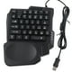 thumbnail image 1 of Teclado para juegos con una sola mano, 35 teclas, resistente al agua, reposamuñecas ancho, teclado negro con una sola mano para juegos de ordenador y móvil, 1 of 8