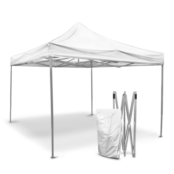 Carpa Toldo Plegable Blanco 3x3 m Reforzada Impermeable Acero Inoxidable