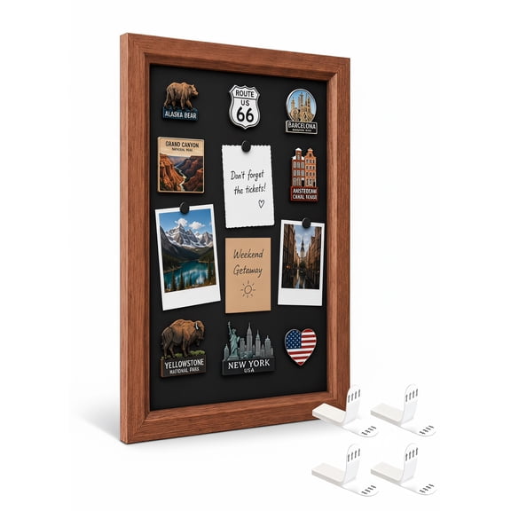 Magnet Board for Wall 11.8x16.9 in Framed Magnetic Display Board