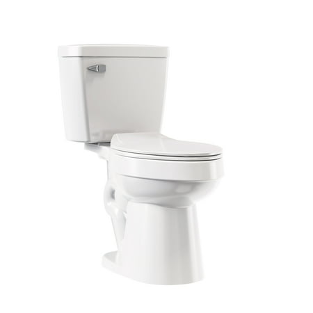 ELLAI Proficient White Elongated 2-Piece Water Sense Toilet