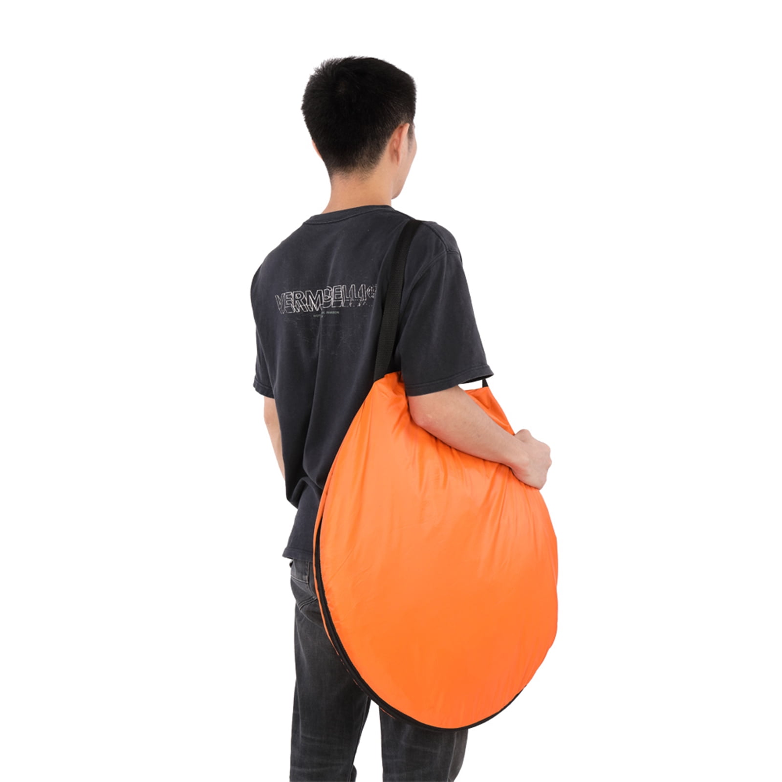 Portable Pop Up Privacy Tent Camping Shower Toilet Changing Room Instant Setup 47 x 47 x 75 Inches Lightweight Outdoor Shelter for Beach RV Camping Fishing Festival Dressing Room Orange 3.5 lbs