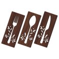 thumbnail image 4 of 1 Set Wooden Fork Spoon Cutter Sign Wall Decor Cutout Wall Decor for Home Dining Room Restaurant, 4 of 6