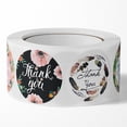thumbnail image 5 of 25 mm 1000 pegatinas autoadhesivas de agradecimiento, pegatinas redondas de agradecimiento, pegatinas de agradecimiento con estampado floral, etiqueta adhesiva de decoración de regalo, fiesta de boda, sobre JM, 5 of 5