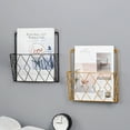 thumbnail image 6 of Hesroicy Wall Shelf Modern Style Space-saving Chic Grid Design Wall Mounted Magazines Storage Rack for Home, 6 of 8