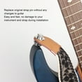 thumbnail image 3 of Guitar Strap Locks Buttons,2pcs Heavy Duty Metal Flat Round Head Non Slip Fall  Tool Dual Design Strap Retainer System for Folk Guitar, Electric Guitar, Electric Bass, 3 of 8