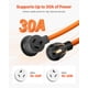 thumbnail image 2 of Cable de extensión para secadora VEVOR de 10 pies y 3 puntas NEMA 10-30P a 10-30R, 2 of 9