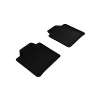 3D MAXpider Second Row Custom Fit All-Weather Floor Mat for Select BMW 3 Series Models - Kagu Rubber (Black)