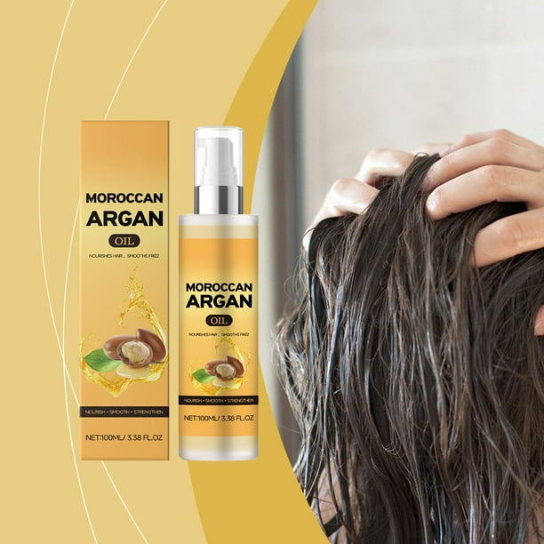 Pisexur Belleza Maquillaje Sérum capilar con aceite de argán marroquí, aceite corporal, facial, reparador para cabello con frizz, aceite capilar para el crecimiento, 100 mlpara mujeres y hombres