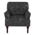 thumbnail image 2 of Purani Tufted Faux Leather Accent Chair, Gray, 2 of 5