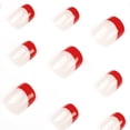 thumbnail image 3 of Square Short Press On Nails Red French Tip Fake Nails 24Pcs Stick On Acrylic for Girls Women, 3 of 5