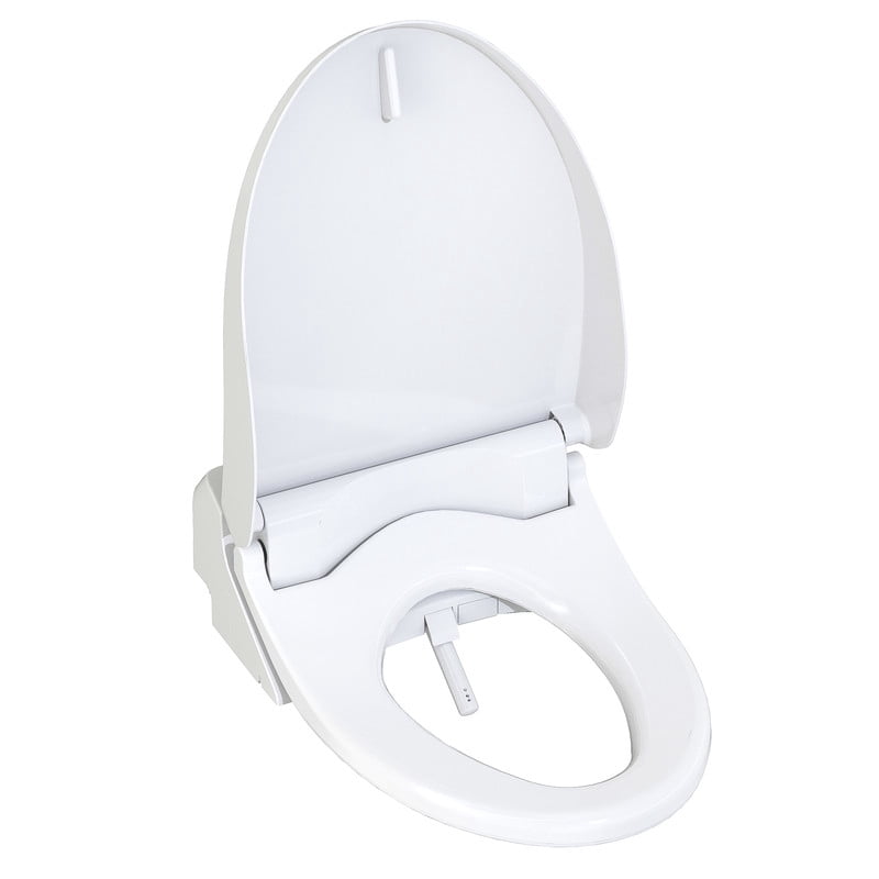TOTO Washlet Elongated Bidet Seat with Heated Seat, Warm Water Cleanse, SoftClose Lid & Remote Control – Cotton (Model T1SW2491#01)