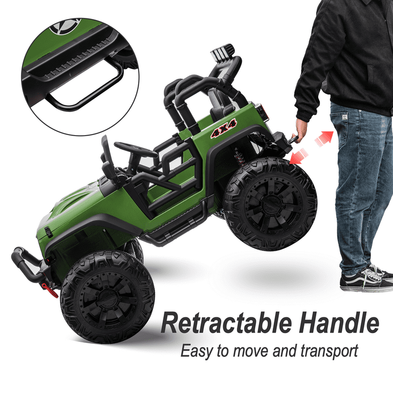 Hikiddo JC555 24V Electric 2-Seater Ride-On Truck for Kids