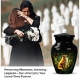 thumbnail image 4 of Dog Mini Funeral Urn For Human Ashes Adults Man And Woman, Green Mini Urn For Male And Female Set Of 4, 1 Large Memorial Urns For Mother, Black Cremation Urns For Adult Men, Combo 10&3 Inch, 4 of 7