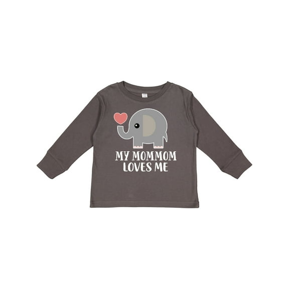 Inktastic Mommom Loves Me Grandchild Gift Boys or Girls Long Sleeve Toddler T-Shirt