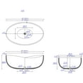 thumbnail image 2 of ALFI brand ABCO63TUB 63" Solid Concrete Gray Matte Oval Bathtub, 2 of 9