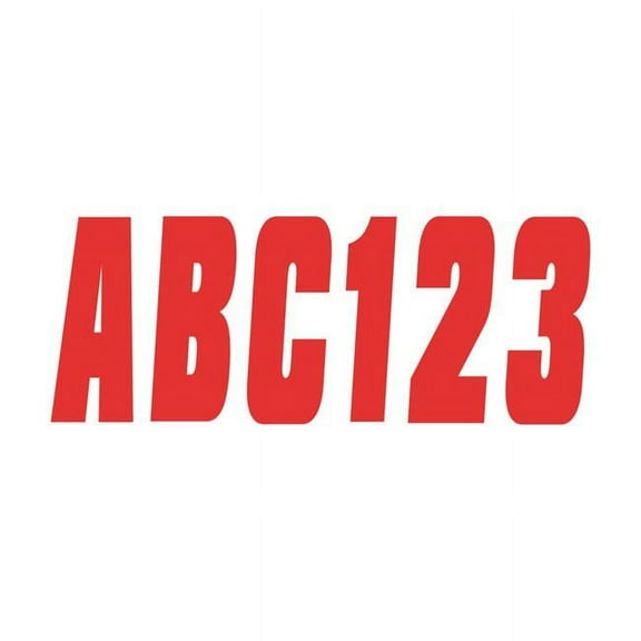 Hardline RED350EC 350 Series 3" Letter/Number Kit - Solid Red