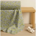 thumbnail image 4 of Soimoi Gray Cotton Voile Fabric Yellow Mustard Leaves Fabric Prints By Yard 42 Inch Wide, 4 of 7
