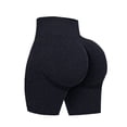 thumbnail image 3 of Gibobby Shorts Gym Mujer Ropa deportiva para mujer Pantalones deportivos para mujer Pantalones cortos deportivos Cintura ancha Pantalones cortos deportivos Pantalones de yoga(Negro, L), 3 of 4