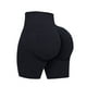 thumbnail image 3 of Gibobby Shorts Gym Mujer Ropa deportiva para mujer Pantalones deportivos para mujer Pantalones cortos deportivos Cintura ancha Pantalones cortos deportivos Pantalones de yoga(Negro, S), 3 of 4