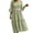 Green, variant on Dresses for Women Linen Sleeveless Square Neck Button Front Maxi Dress with Pockets Casual A-Line Sundress Summer Vacation Beach Dress White XL