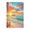 thumbnail image 6 of BZSMCE Ultra Soft Fitted Microfiber Crib Sheets for Newborn Baby Boys Girls Beach Sunset with Palm Trees Design Cute Pattern, 6 of 8