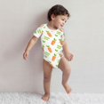 thumbnail image 3 of Kdxio Vegan Fruit Carrot Pattern Unisex Baby Cotton Short Sleeve Bodysuits-12 Months, 3 of 5
