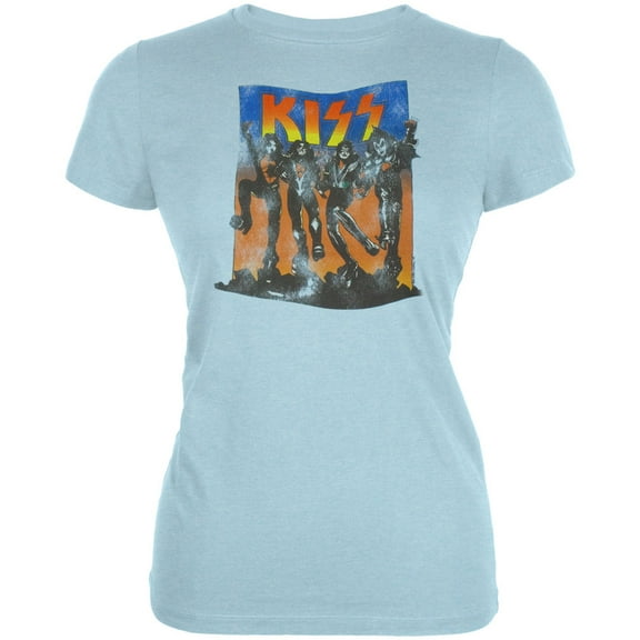 Kiss Women's Juniors Full Color Short Sleeve T Shirt