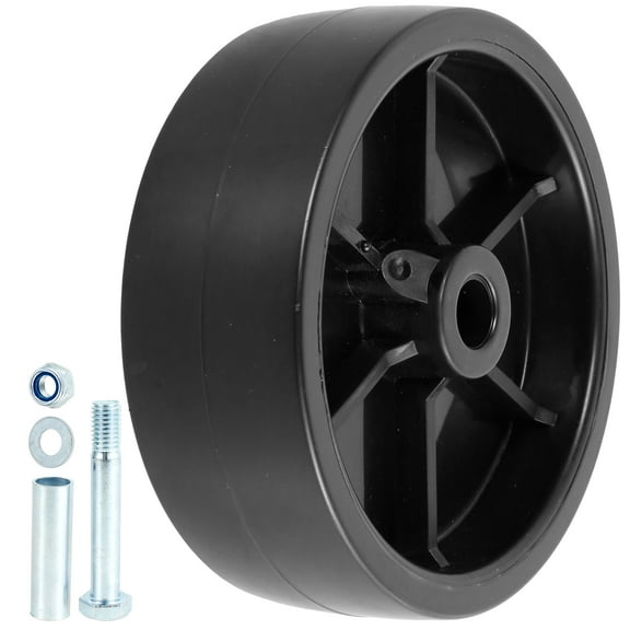 AEVXKHI Trailer Jack Wheel Replacement, 1200lbs Capacity Plastic Trailer Jack Wheel, Trailer Tongue Jack Wheel with Screw Kit for Boat Trailer Jack with Wheel