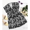 thumbnail image 4 of HAPPY BAY Women's Beachwear Summer Swim Beach Dress Cover ups for Swimwear Women Loose Swing Swimsuit Coverups Tops XL-XXL Metal, Floral, 4 of 4